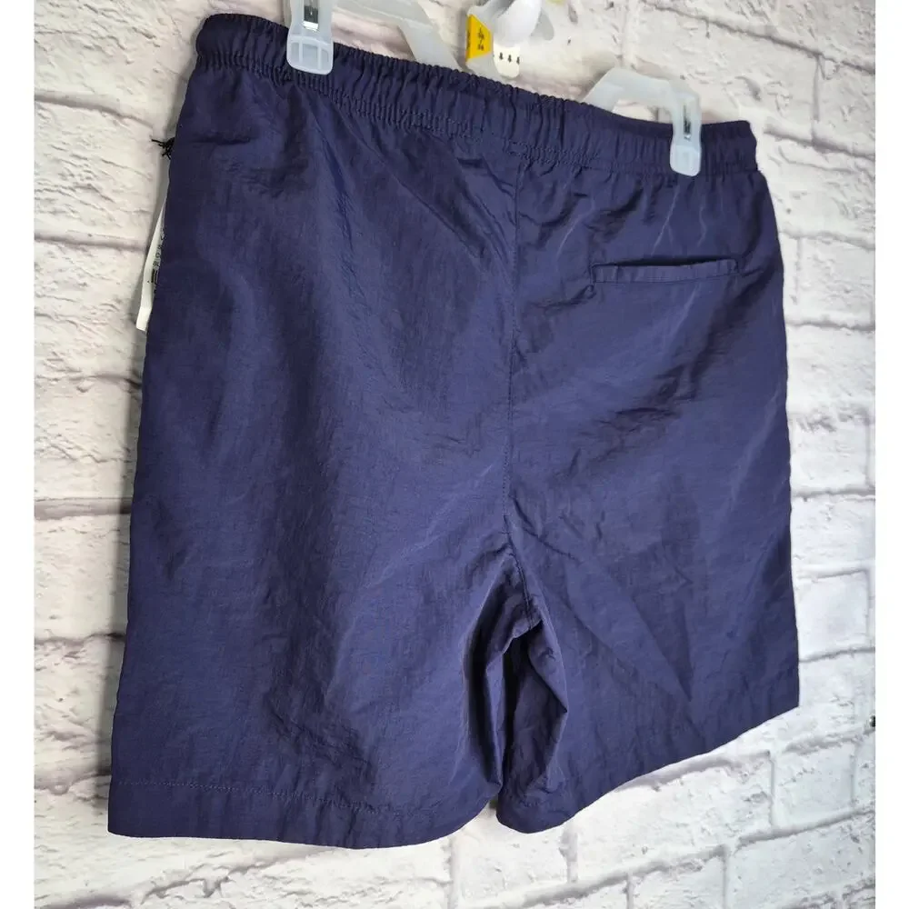 NWT Playboy x PacSun Men's Swim Trunks Shorts Navy Blue Medium Nylon Boardshorts